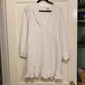 Express White A-Line Dress